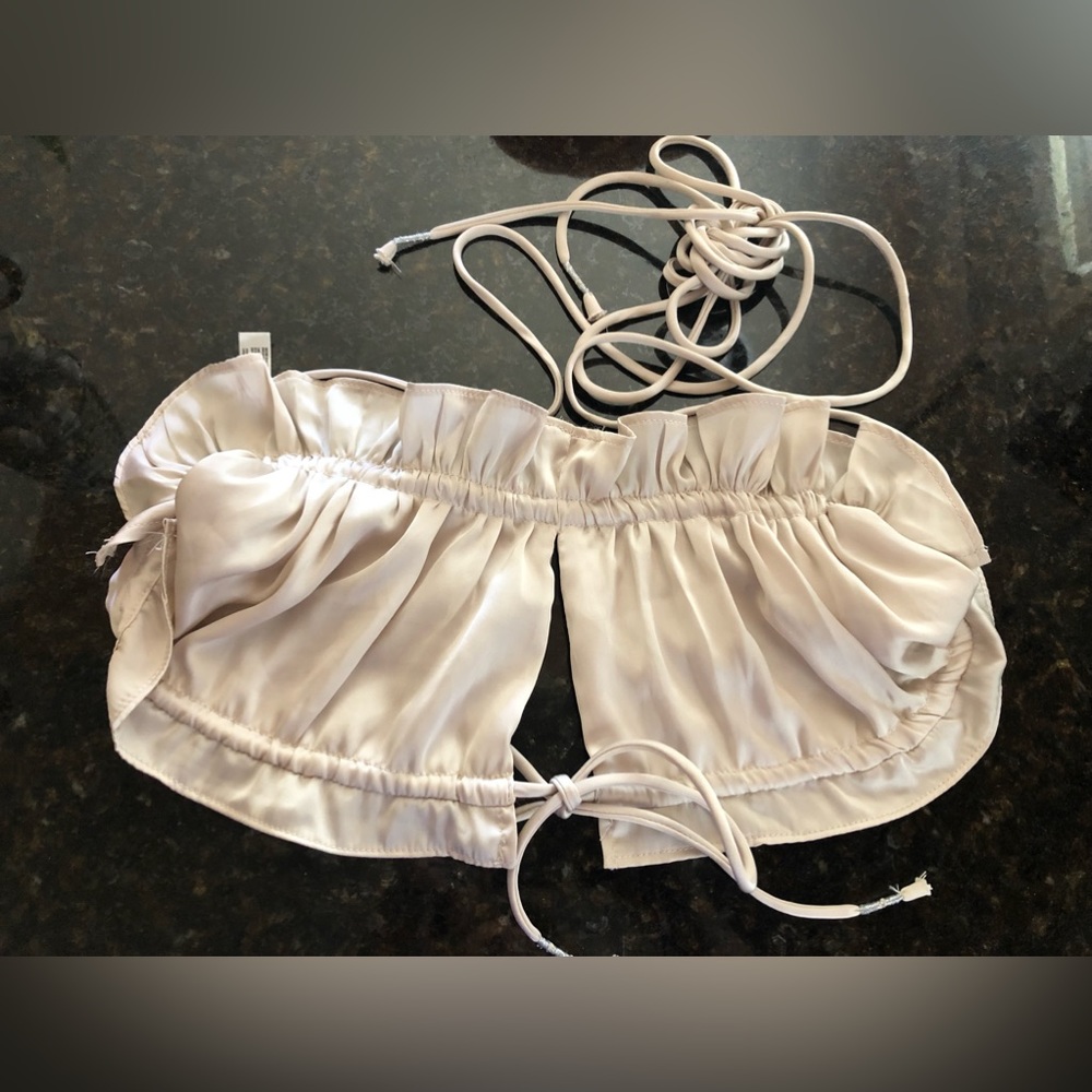 FREE PEOPLE Intimately Tan Halter Style Top Size S